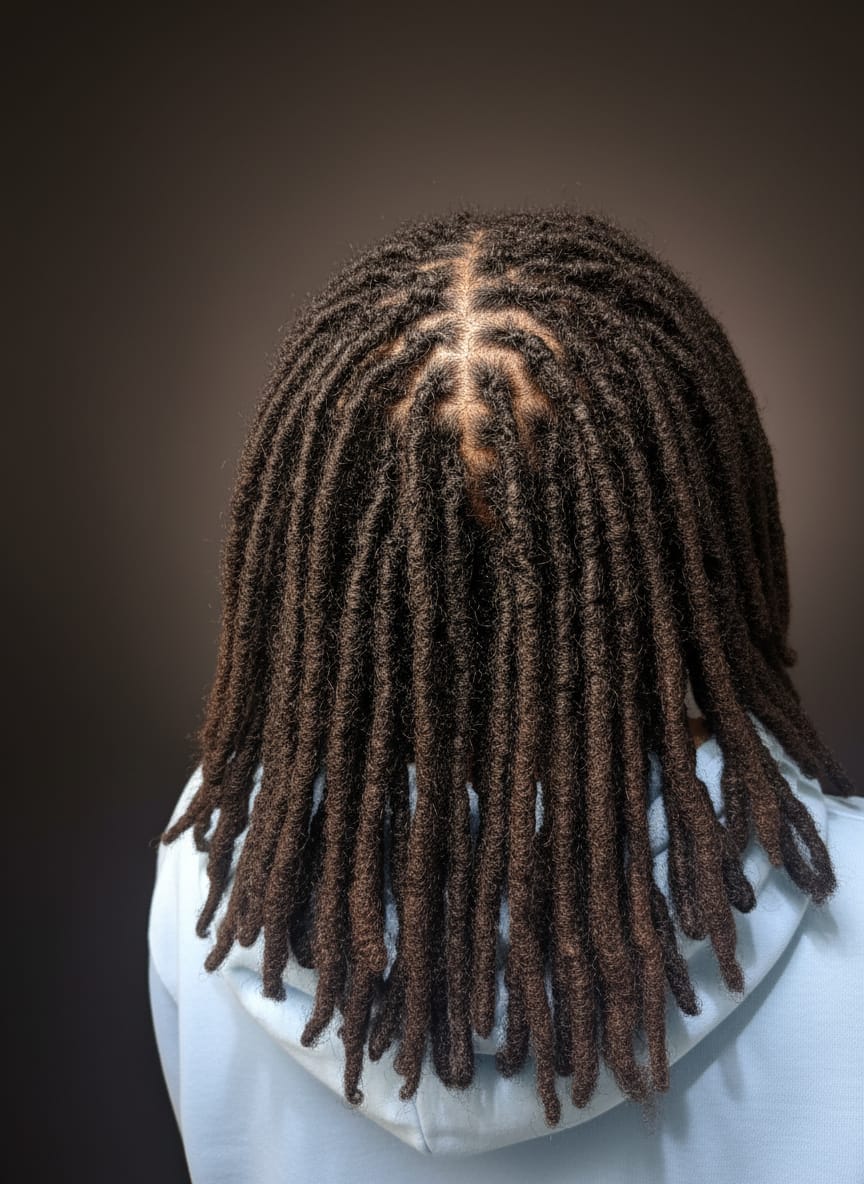 Locs après retwist professionnel