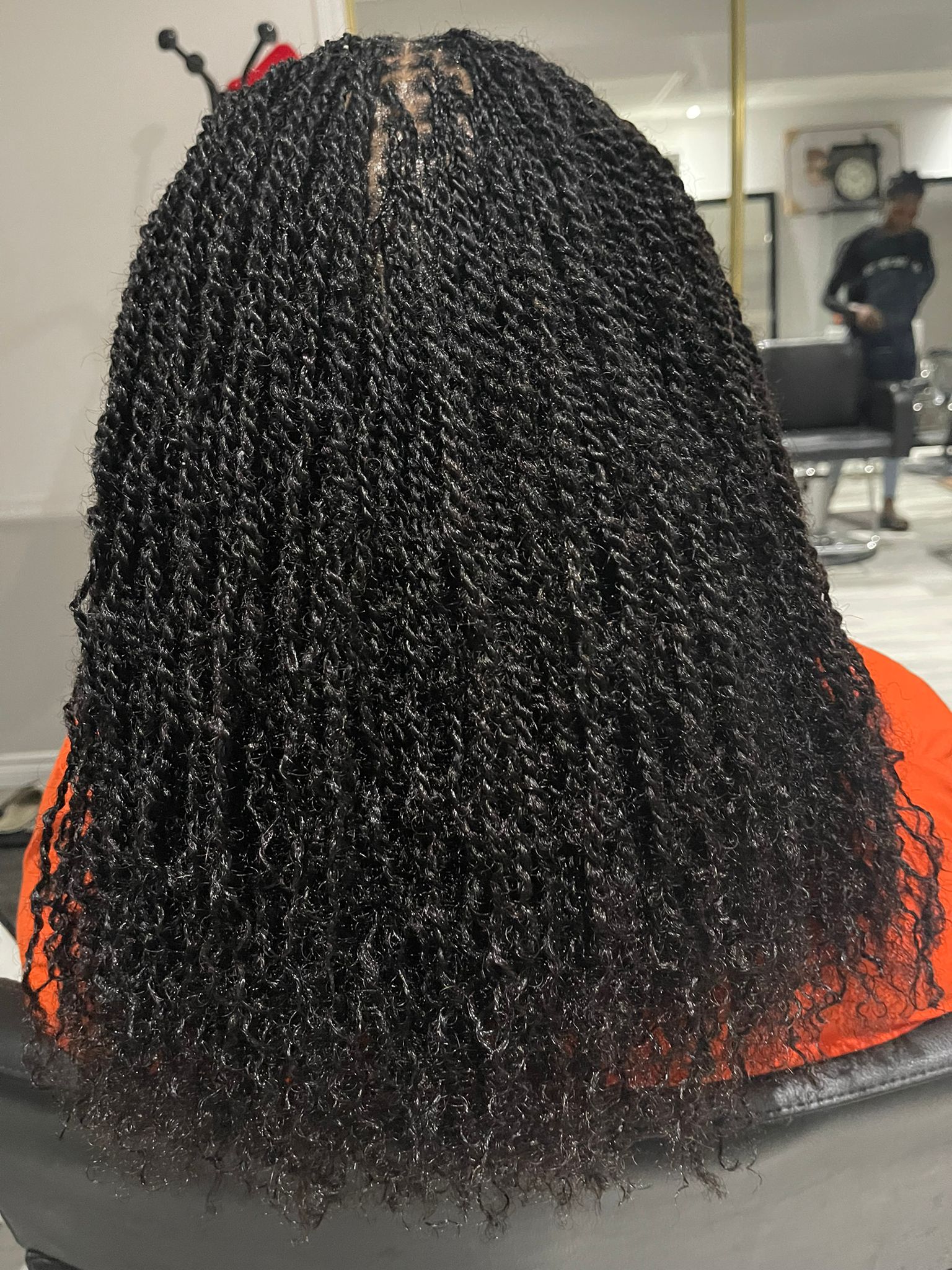 Micro locs longueur épaules